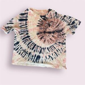 Free State Tie-Dye Short Sleeve Tee - Pink, Cream, Black